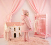 AW25 Little A KAIA Pink Hearts Bow Frill Coat