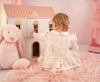 AW25 Little A JOURNEY White & Pink Cupcake Print Romper