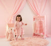 AW25 Little A JUNIPER Pink Bow Logo Frill Dress