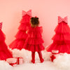 PREORDER AW25 Little A KHLOE Red Tulle Frill Dress