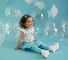 SS24 Little A KYLE Bright White Fish Legging Set