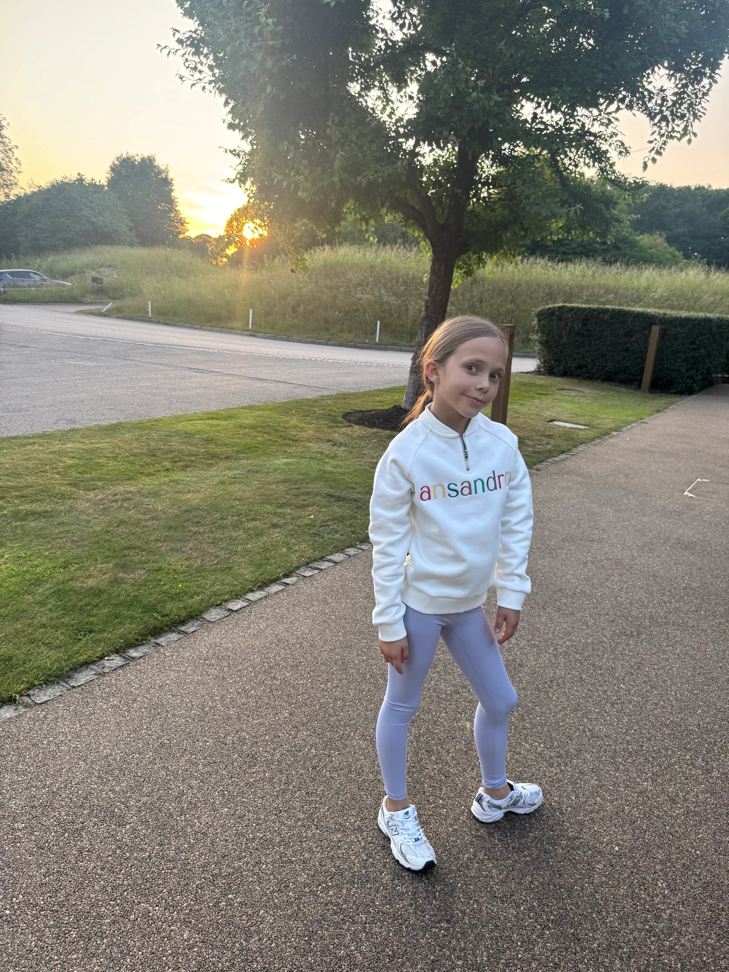 SS25 Ansandro Multicoloured Logo Quarter Zip Sweatshirt