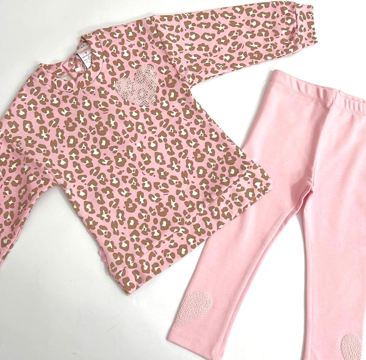 Agatha Ruiz De La Prada Baby Girls Pink Leopard Print Leggings Set