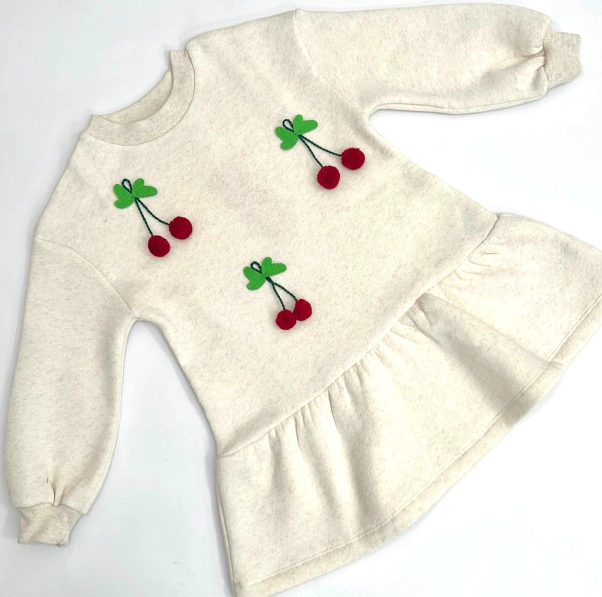 Agatha Ruiz De La Prada Junior Beige Cherries Dress
