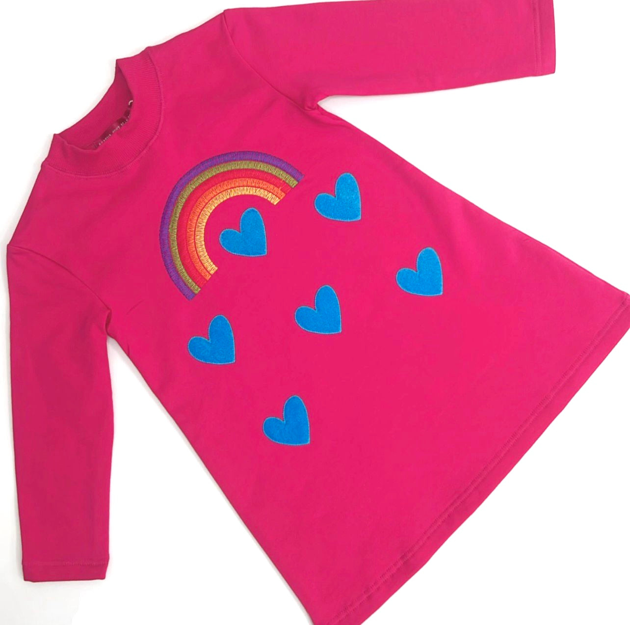 Agatha Ruiz De La Prada Junior Pink Hearts & Rainbow Dress