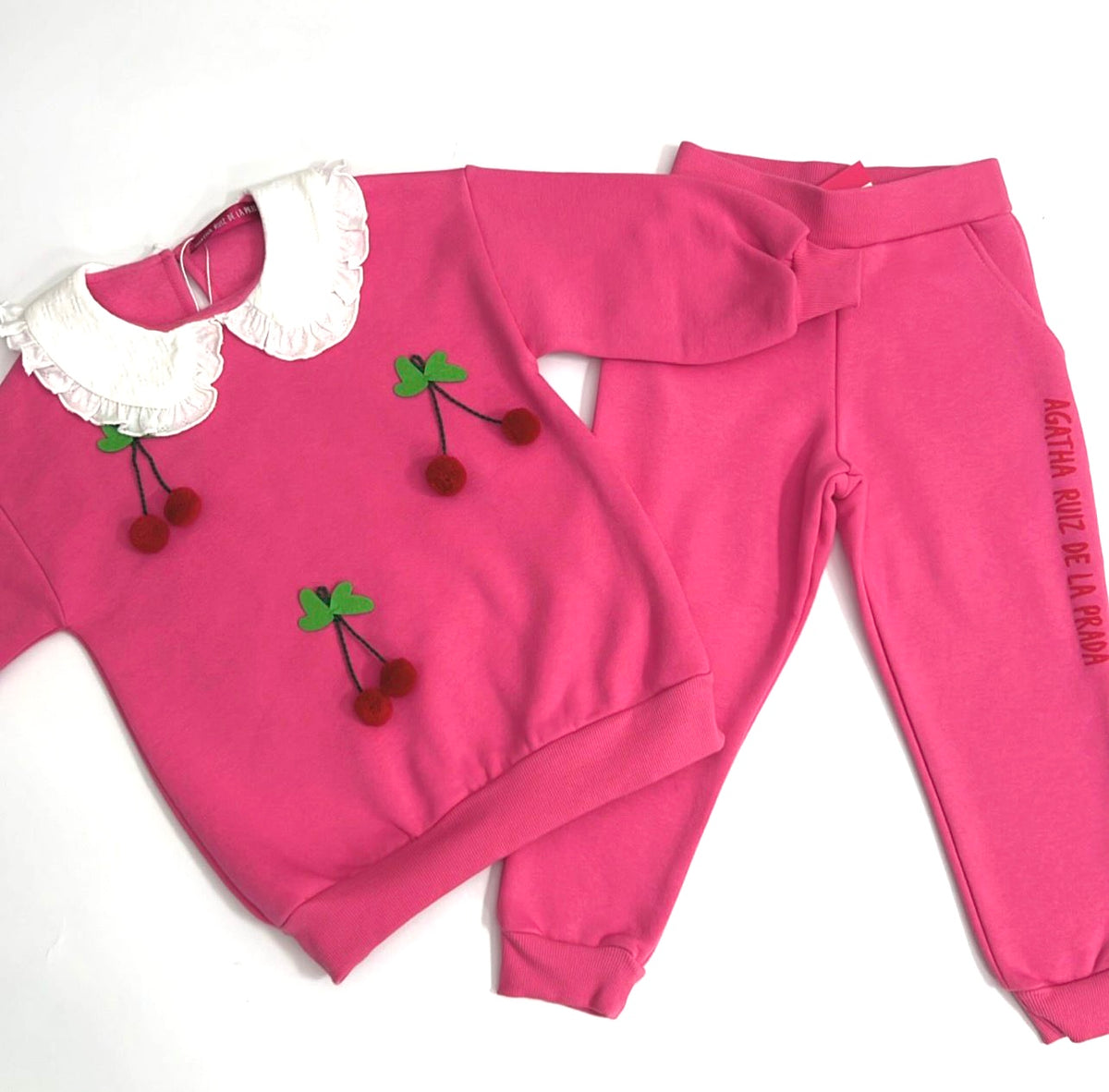 Agatha Ruiz De La Prada Junior Pink Cherries Tracksuit