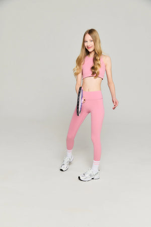 SS25 Ansandro Pink Logo Leggings Set