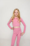 AW25 Ansandro Pink Long Sleeve Leggings Set