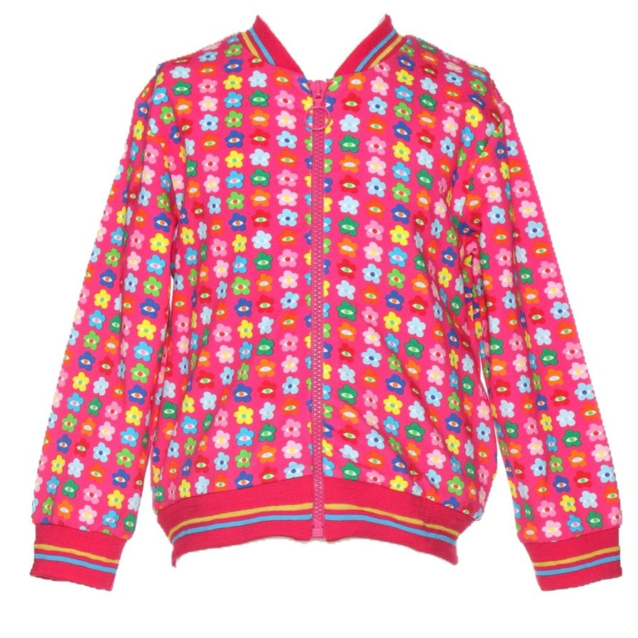 Agatha Ruiz De La Prada Junior Multicoloured Floral Eye Bomber Jacket