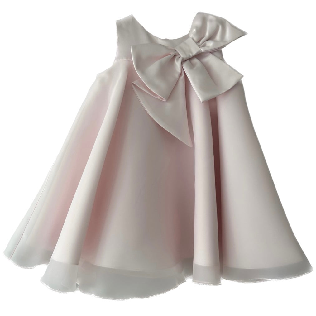Bimbalo Pink Bow Pleated Dress