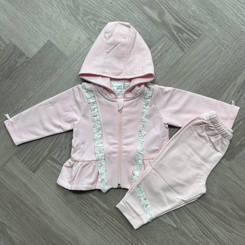 AW23 Pastels & Co HARMONY Pink Hooded Tracksuit