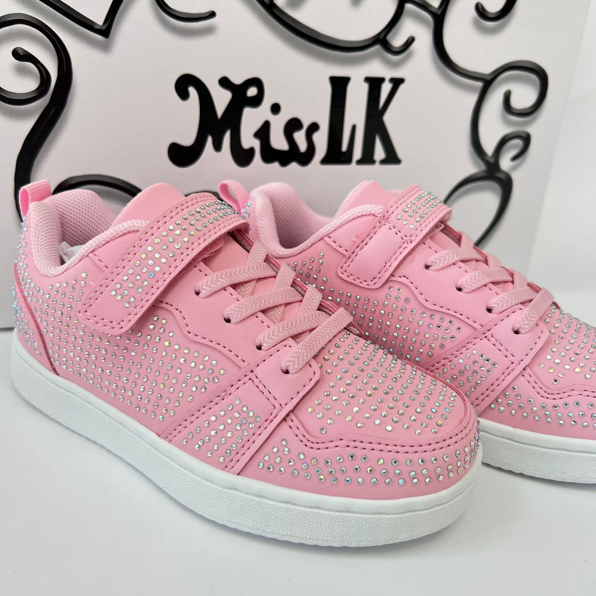 Lelli Kelly GRACE Pink Diamante Sparkle Trainers