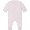 AW25 Emile Et Rose KALLIE Pink & White Bunnies Bow Babygrow With Hat