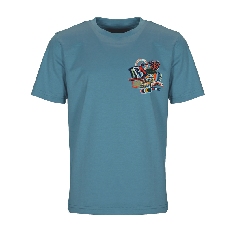 SS25 Moda Bandidos Teal Stickers T-Shirt