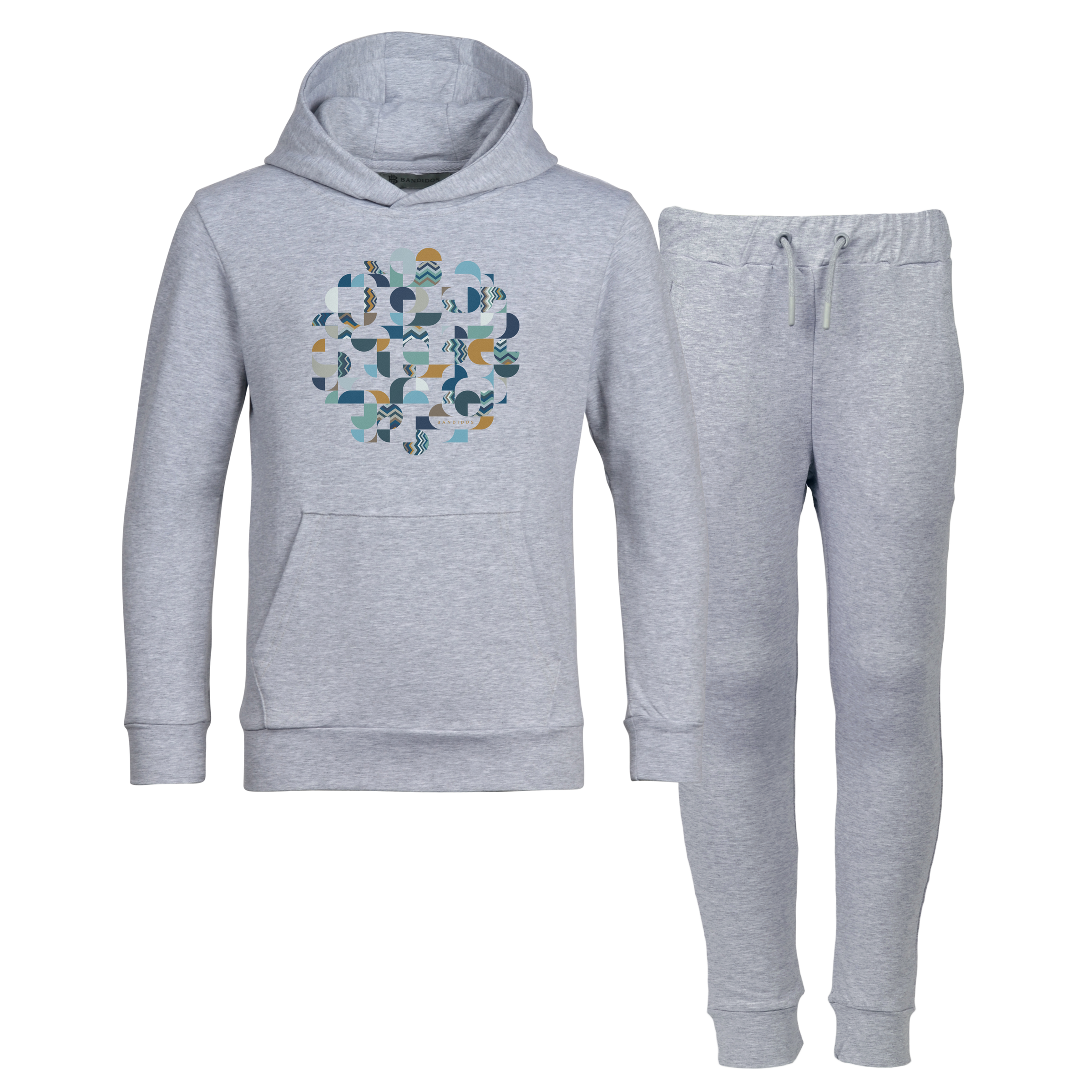 SS25 Moda Bandidos Grey Geo Zig Tracksuit