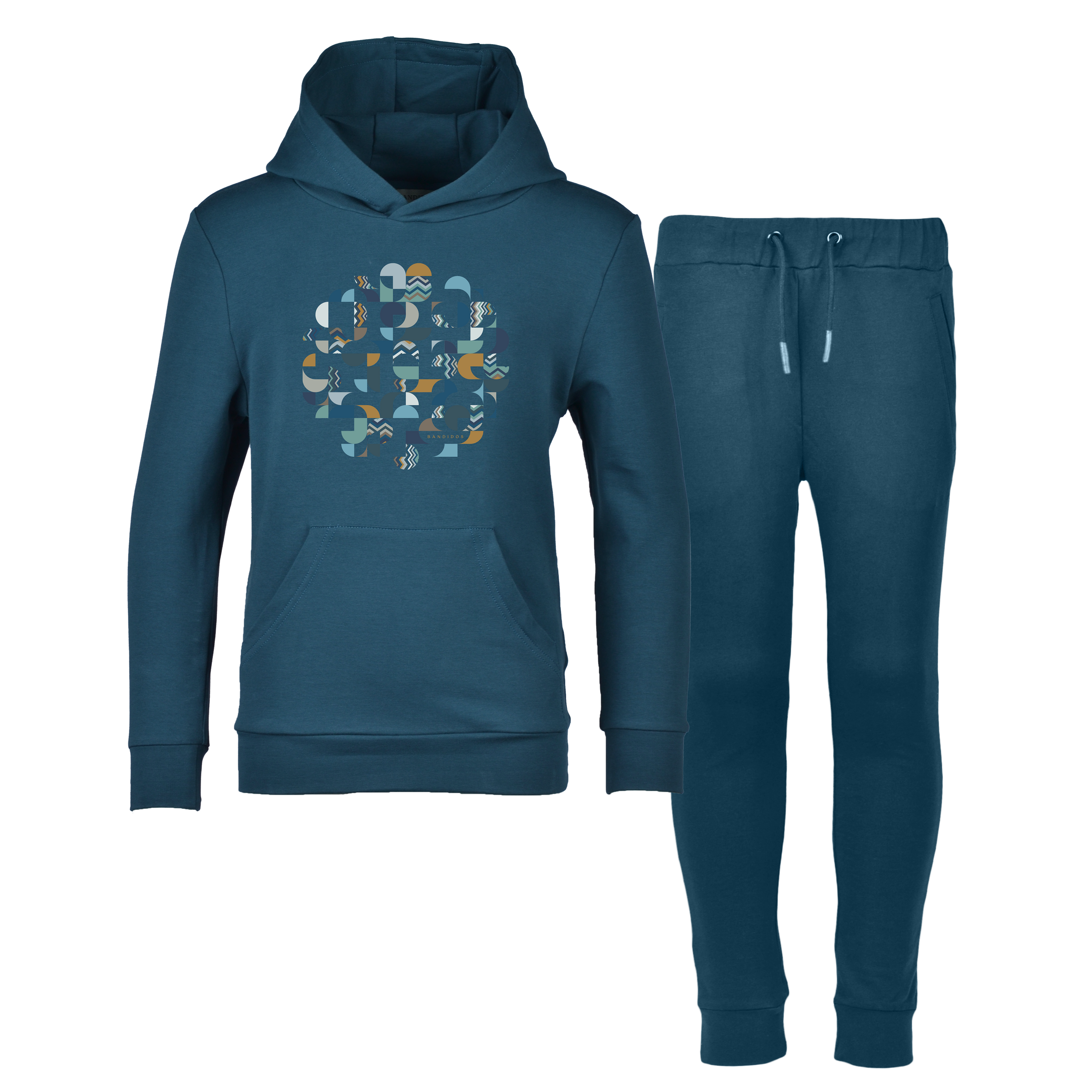 SS25 Moda Bandidos Teal Geo Zig Tracksuit