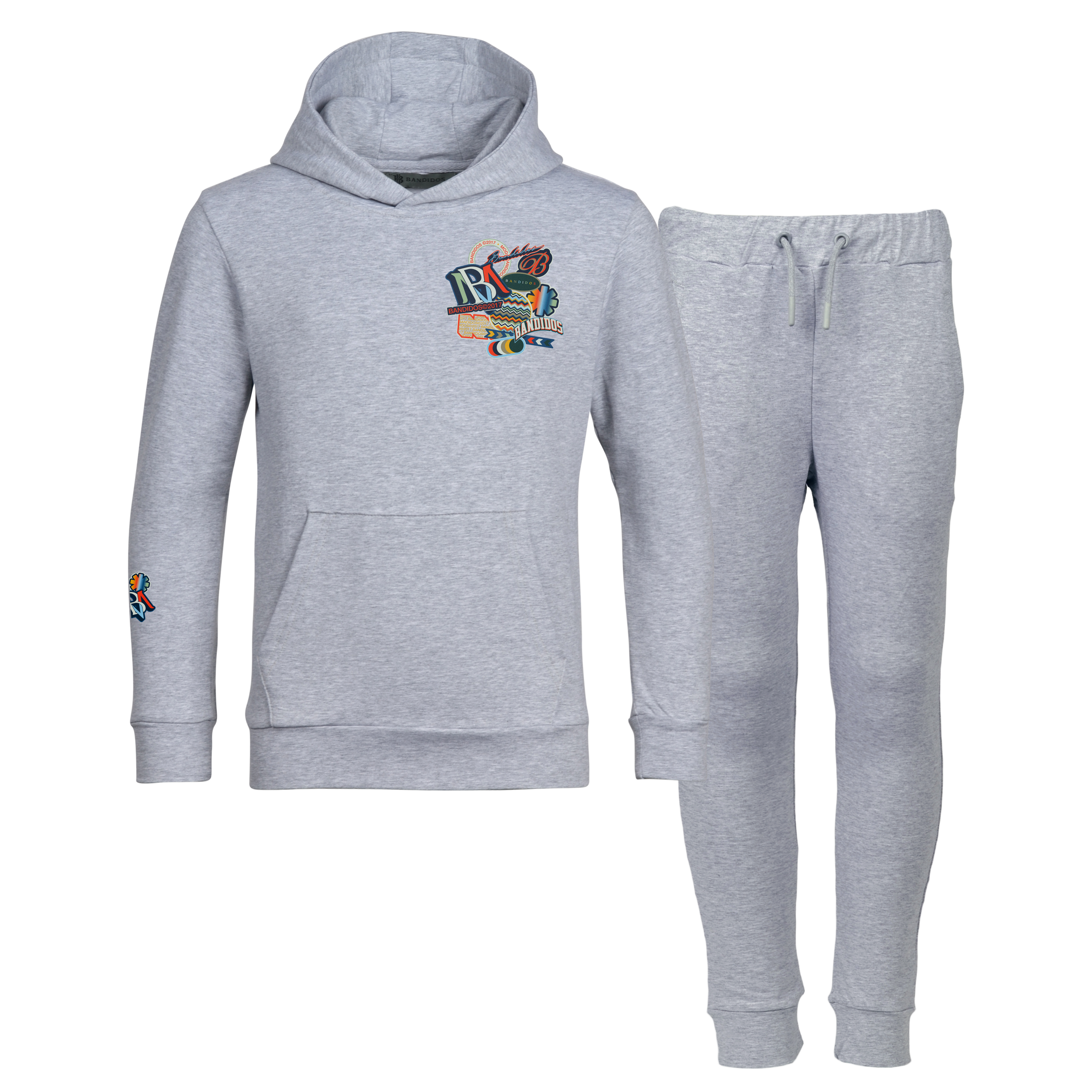 SS25 Moda Bandidos Grey Stickers Tracksuit
