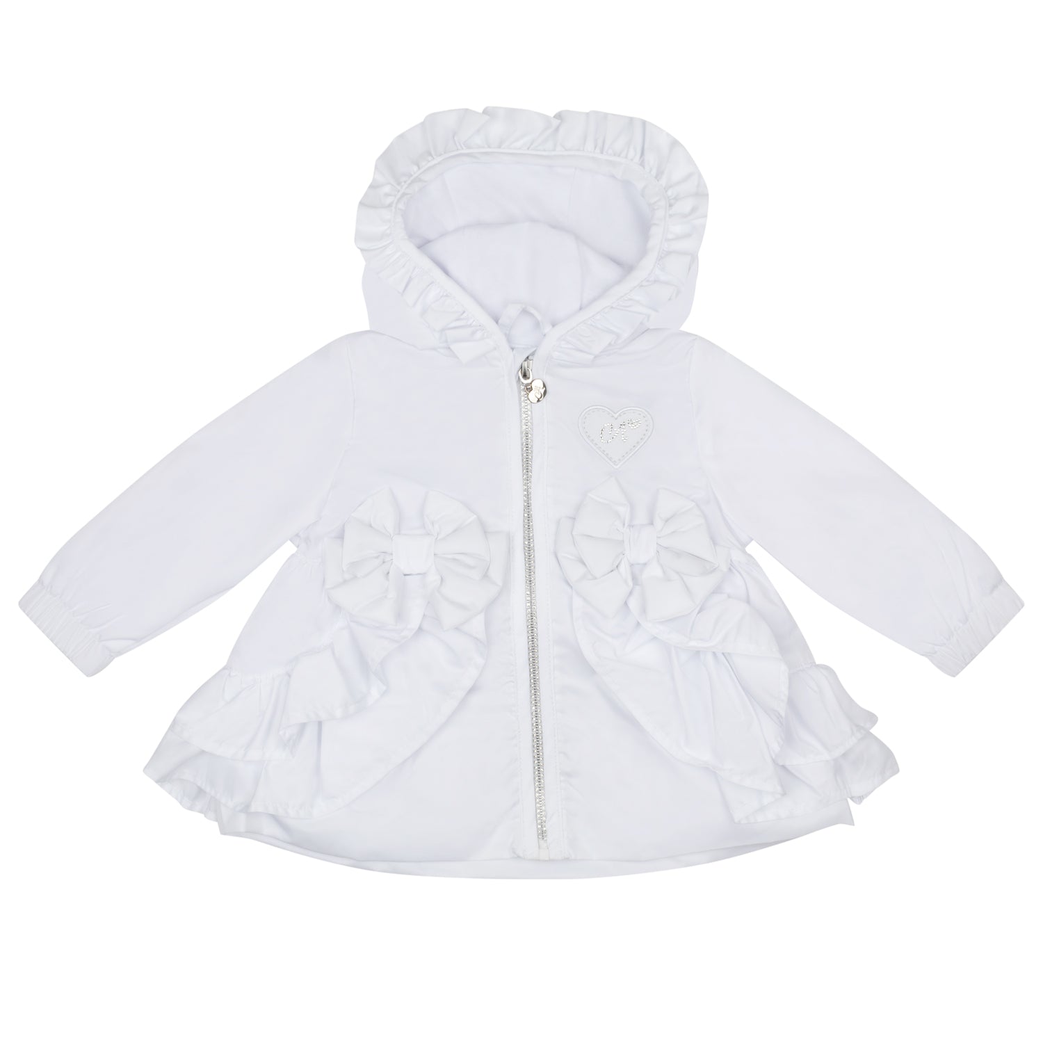 Little A JILLIE Bright White Frill Jacket
