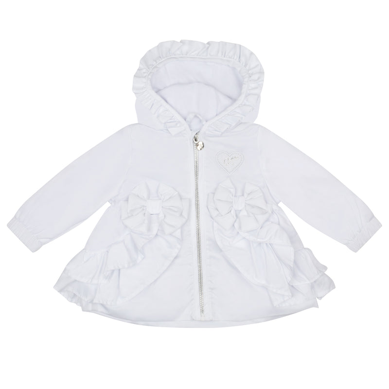 SS24 Little A JILLIE Bright White Frill Jacket