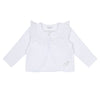 Little A JESSICA Bright White Broderie Anglaise Cardigan