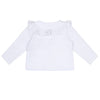 SS24 Little A JESSICA Bright White Broderie Anglaise Cardigan
