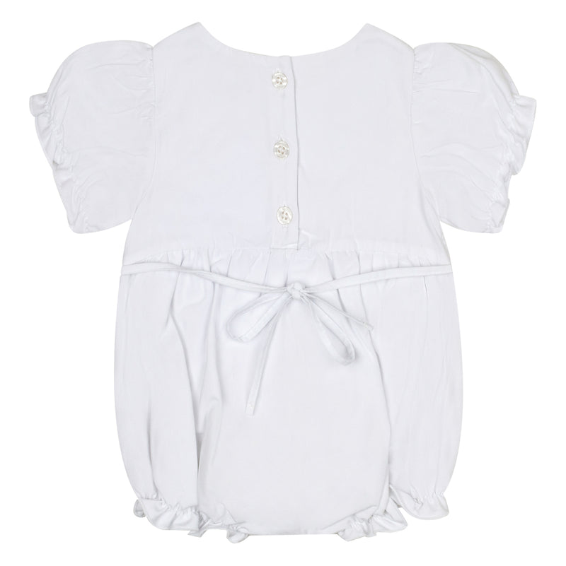 Little A JOLY Bright White Broderie Anglaise Romper