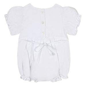 SS24 Little A JOLY Bright White Broderie Anglaise Romper