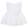 Little A JUNIPER Bright White Broderie Anglaise Dress & Knickers Set