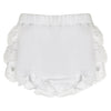 Little A JUNIPER Bright White Broderie Anglaise Dress & Knickers Set