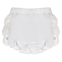 Little A JUNIPER Bright White Broderie Anglaise Dress & Knickers Set