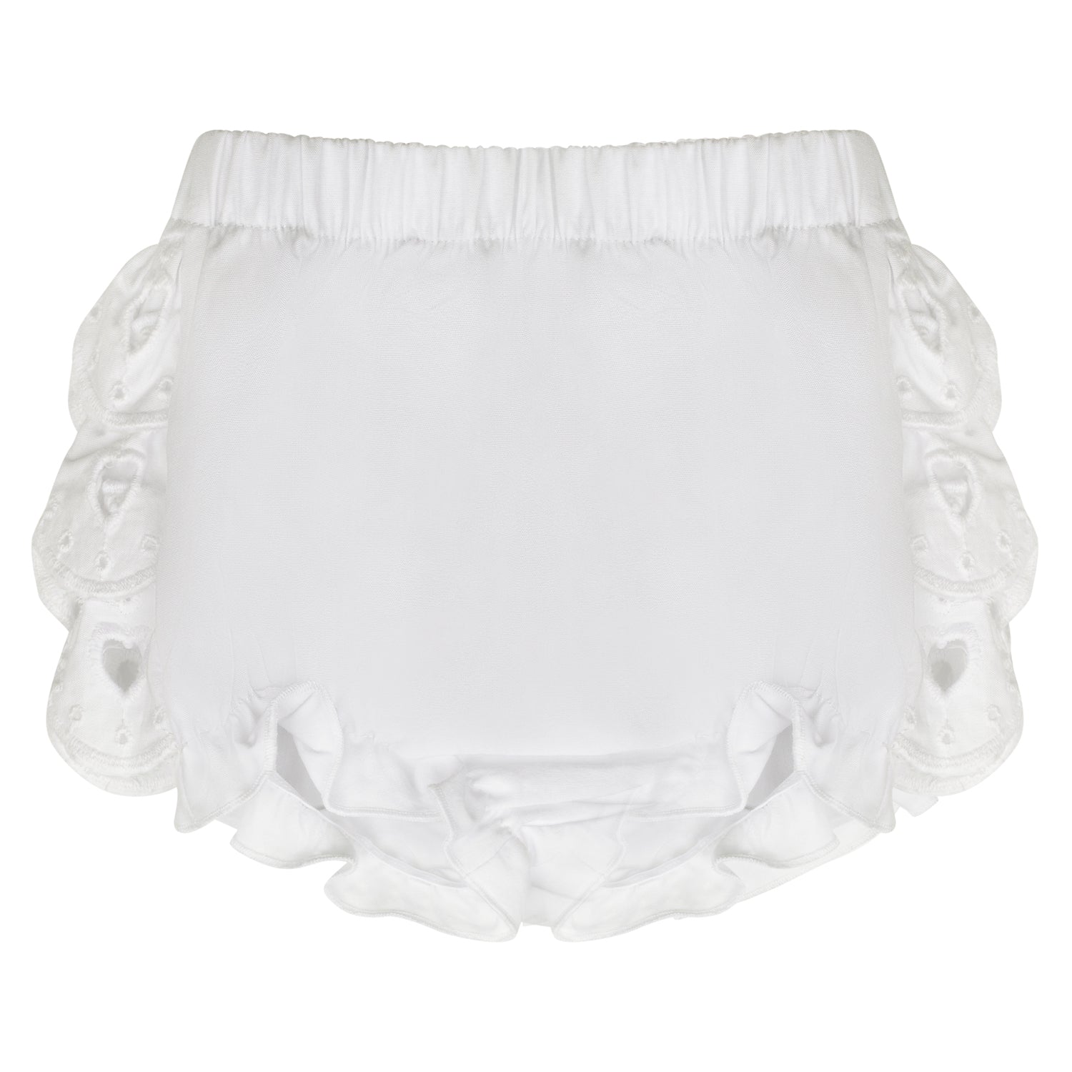 Little A JUNIPER Bright White Broderie Anglaise Dress & Knickers Set