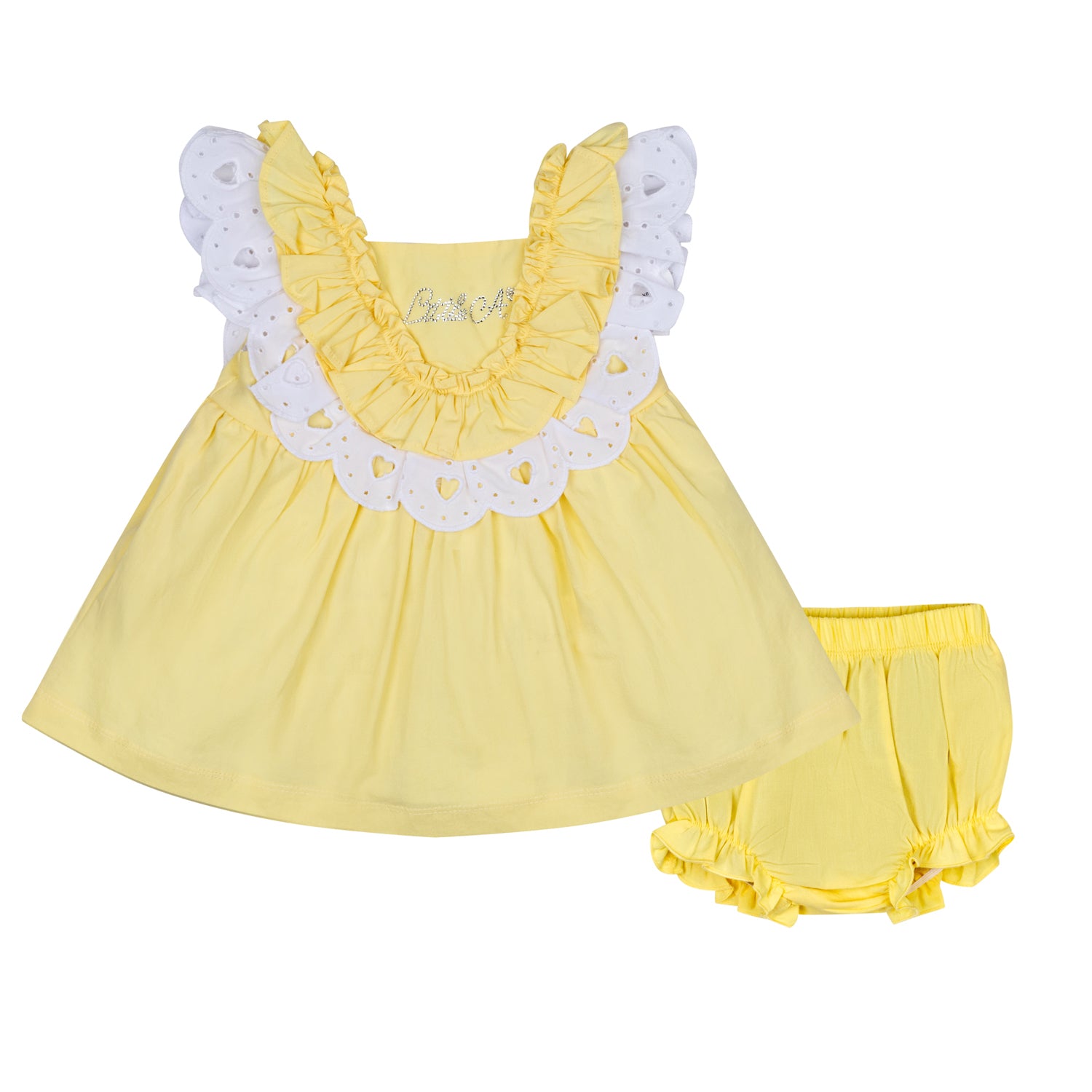 Little A JOSEPHINE Lemon Cake Frill Dress & Knickers Set