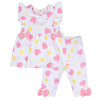 Little A JANICE Bright White Heart Print Legging Set