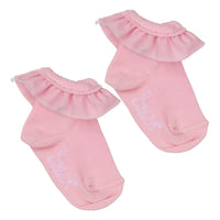 Little A JINNY Pink Fairy Frill Ankle Socks