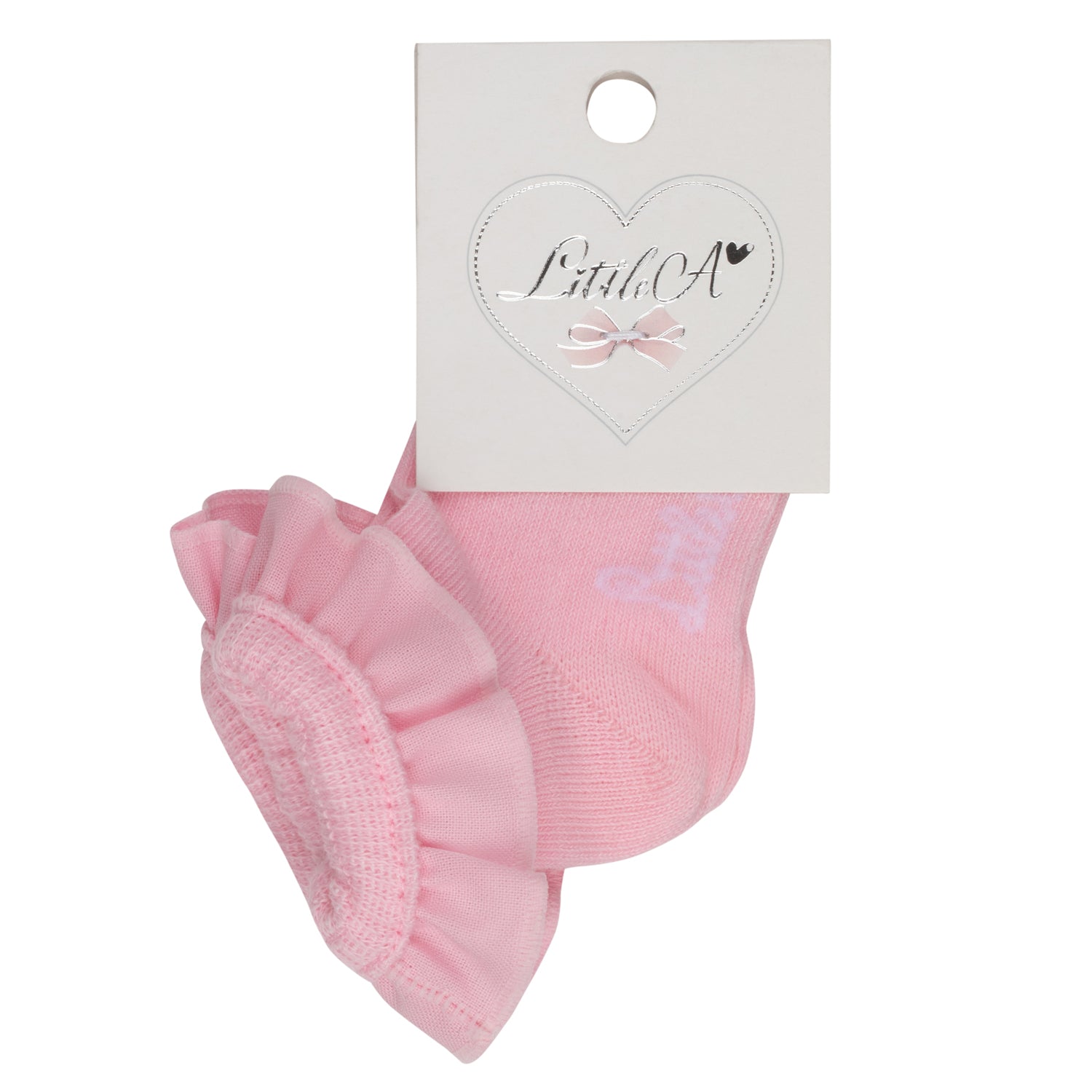 Little A JINNY Pink Fairy Frill Ankle Socks
