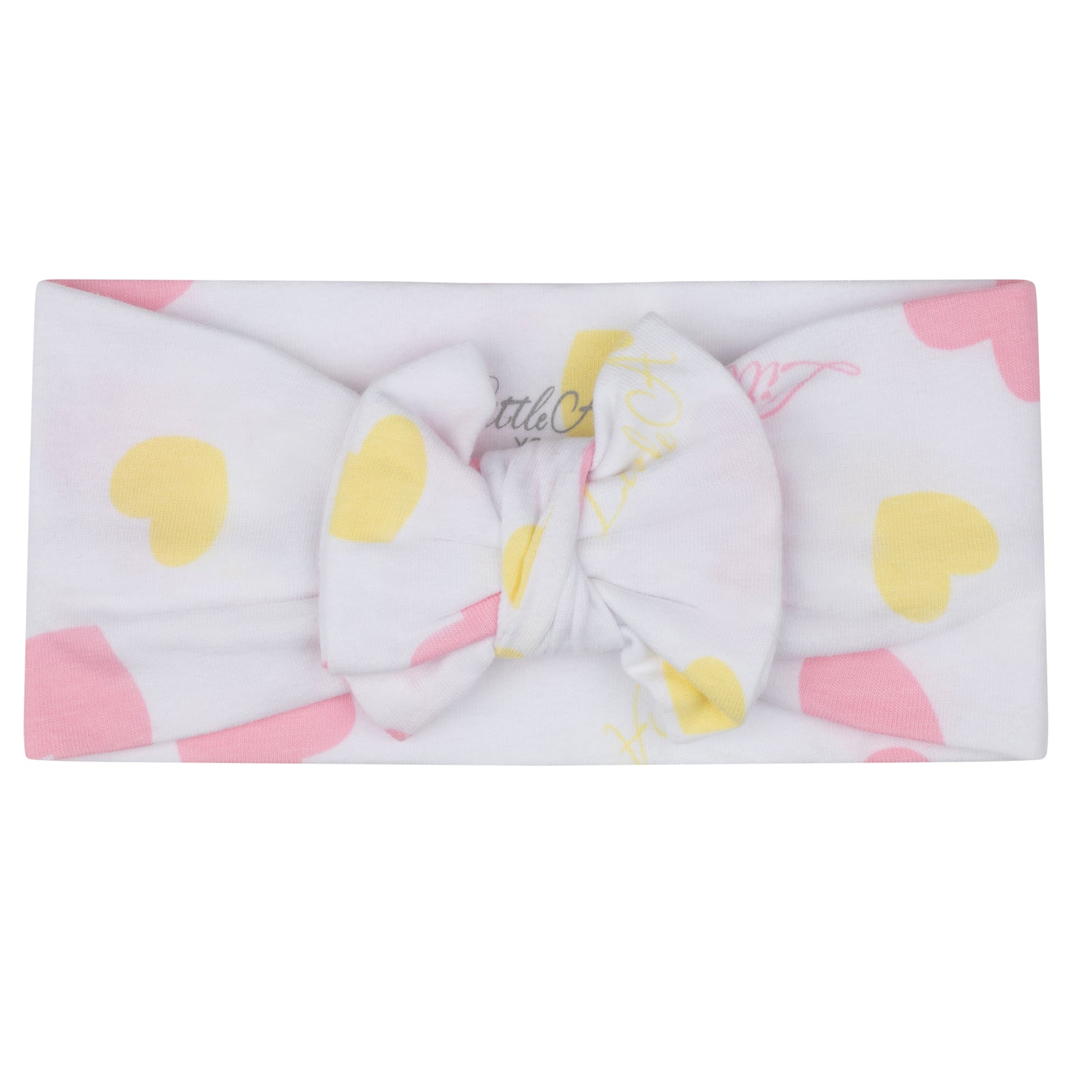 Little A JEANIE Bright White Heart Bow Headband