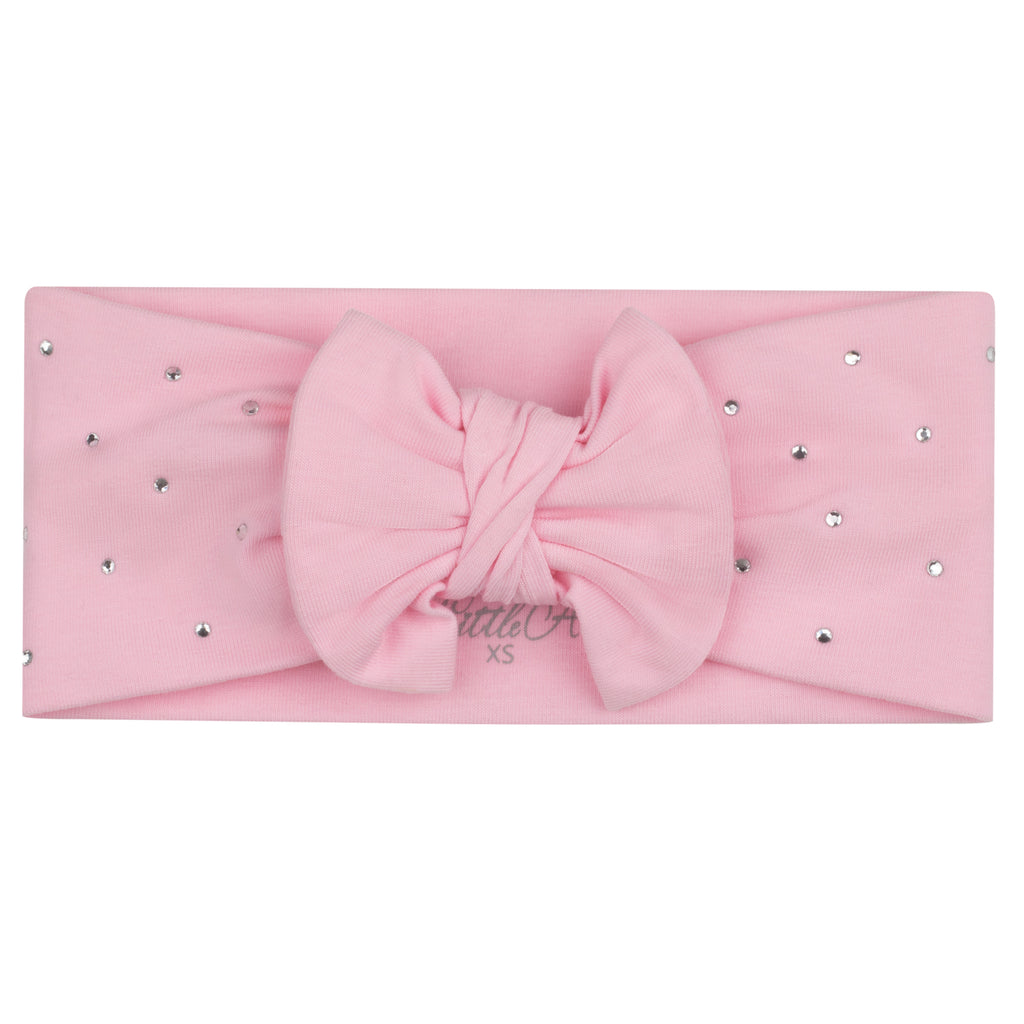 SS24 Little A JEANIE Pink Fairy Diamanté Bow Headband