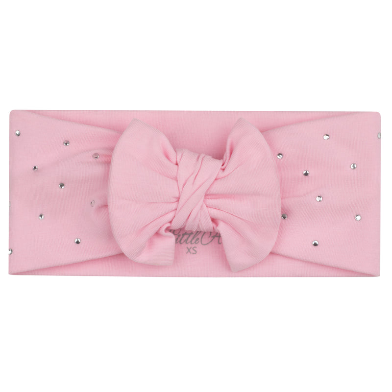 SS24 Little A JEANIE Pink Fairy Diamanté Bow Headband