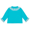 Little A KALY Aqua Jersey Cardigan