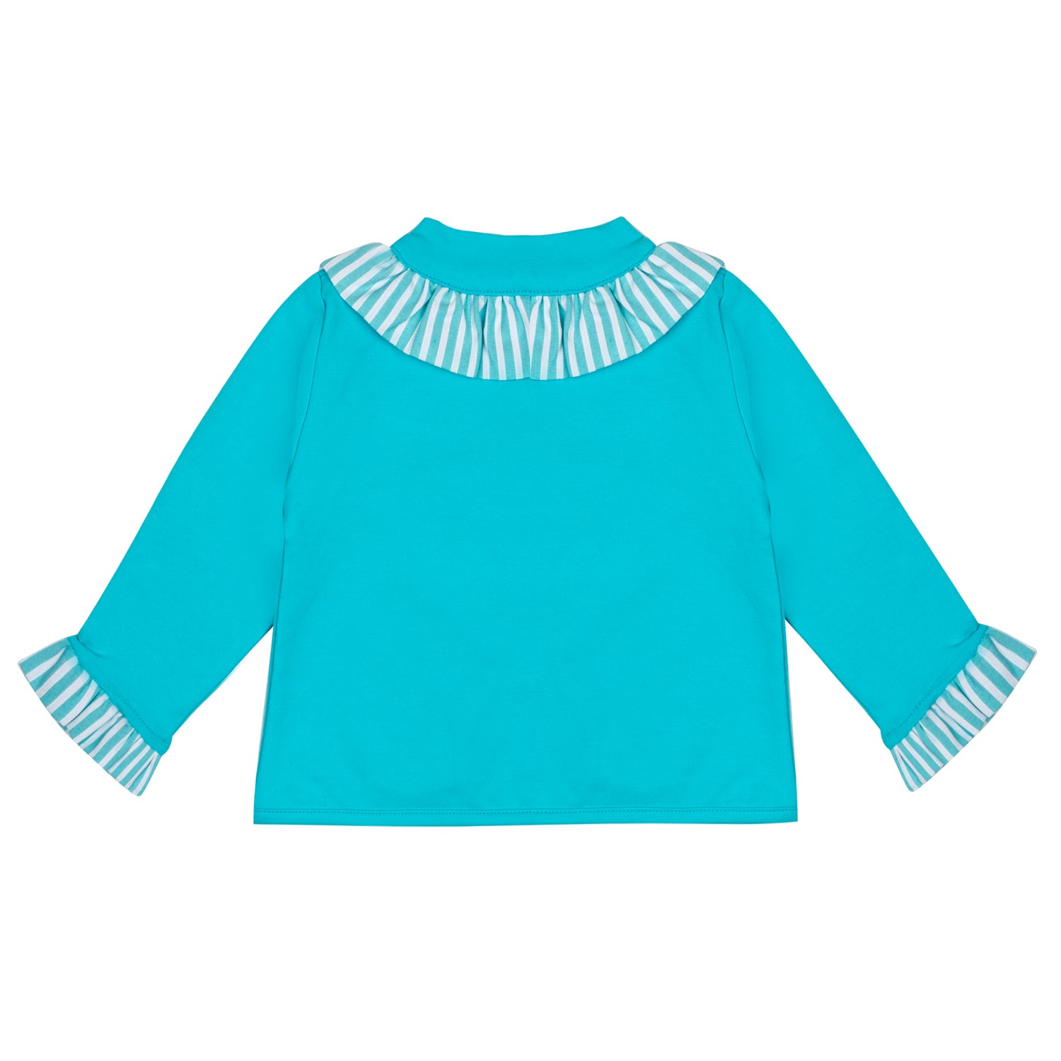 Little A KALY Aqua Jersey Cardigan
