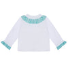 Little A KALY Bright White Jersey Cardigan