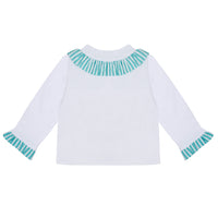 Little A KALY Bright White Jersey Cardigan