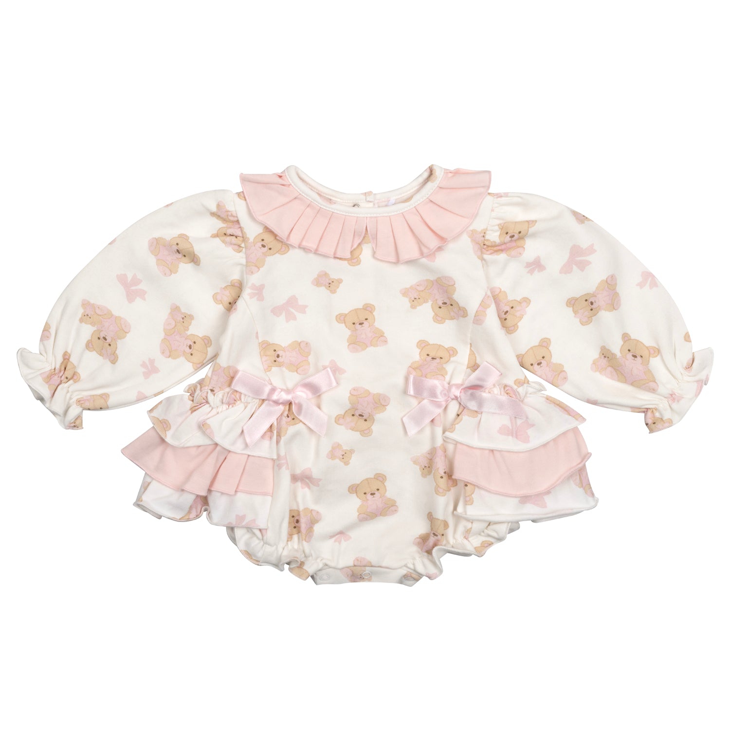 Little A GEORGIA Snow White Bear Print Romper