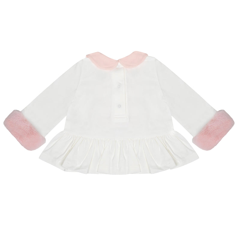 Little A GRACIE Snow White Faux Fur Bear Legging Set
