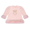Little A GOLDIE Baby Pink Faux Fur Bear Dress