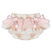 Little A GWEN Baby Pink Bear Print Jam Pant Set