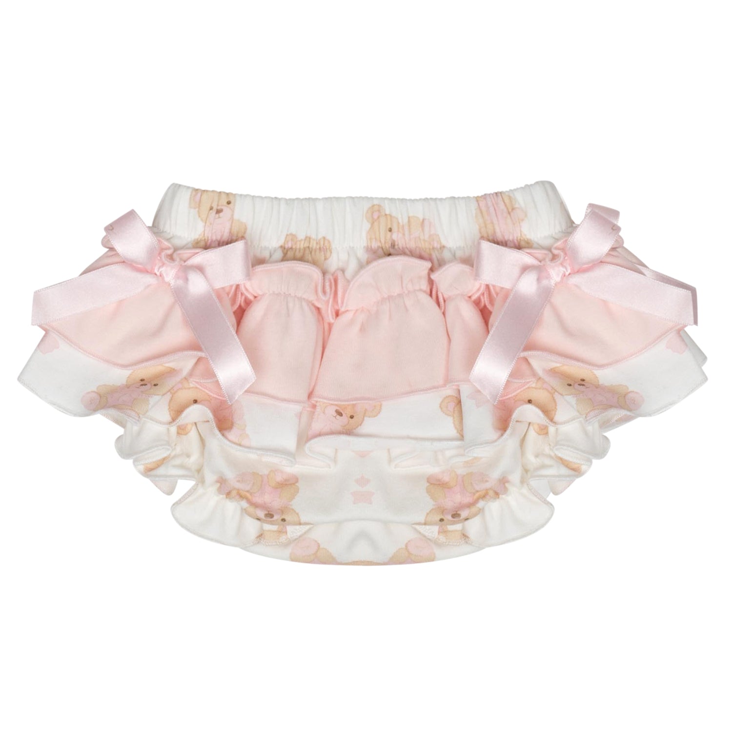 Little A GWEN Baby Pink Bear Print Jam Pant Set
