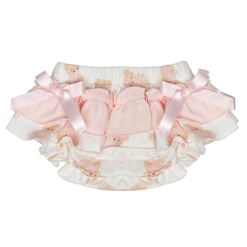 Little A GWEN Baby Pink Bear Print Jam Pant Set