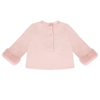 Little A GIGI Baby Pink Faux Fur Bear Short Set