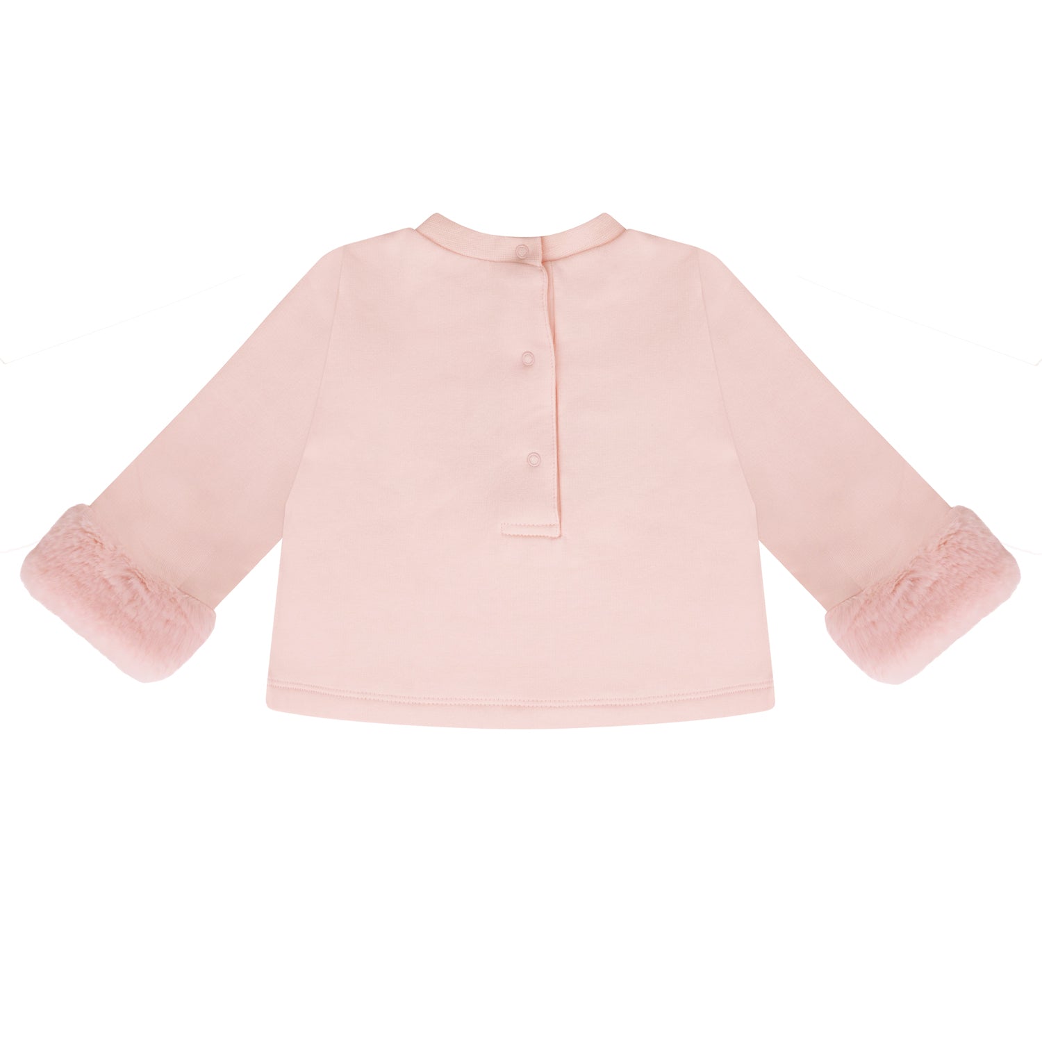 Little A GIGI Baby Pink Faux Fur Bear Short Set